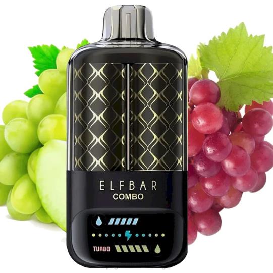 Elektronische Sigaret Winkel - Elf Bar Combo 25000 groene druif en druif TPDT69