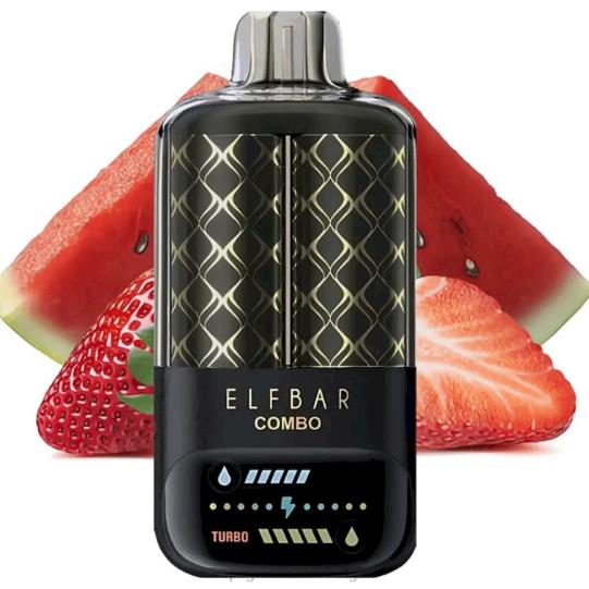 Elektronische Sigaret Zonder Nicotine - Elf Bar Combo 25000 watermeloen & aardbei TPDT610
