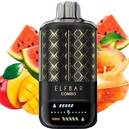 Groothandel Vape Wegwerp - Elf Bar Combo 25000 perzik-mango & watermeloen TPDT66