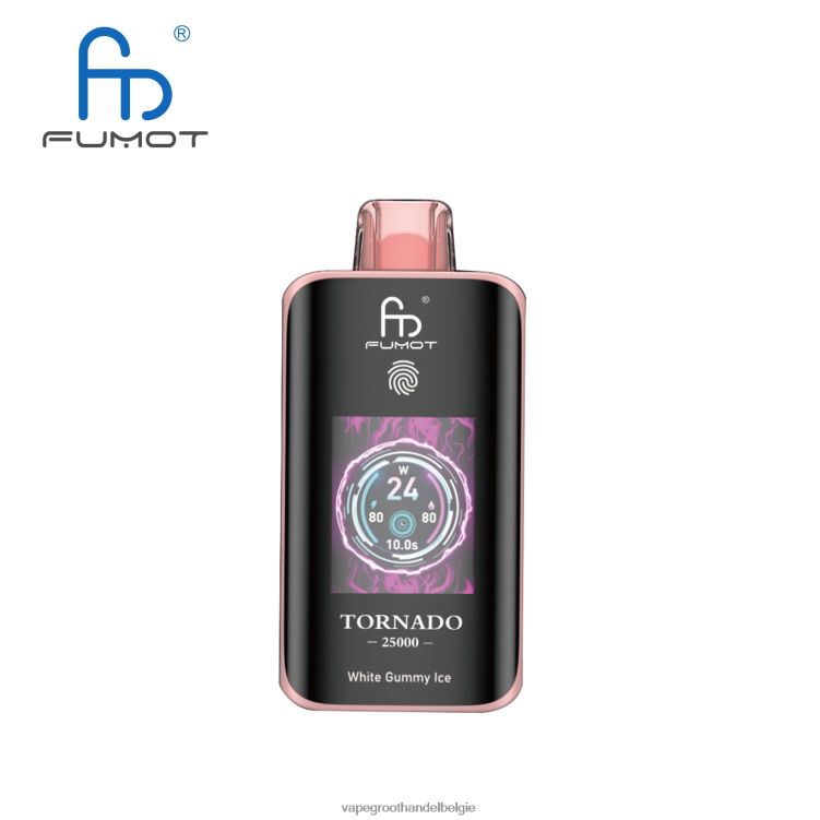 Crystal Vape Groothandel Belgie - Fumot Tornado 25000 wegwerpvape wit gomachtig ijs 6480LD14