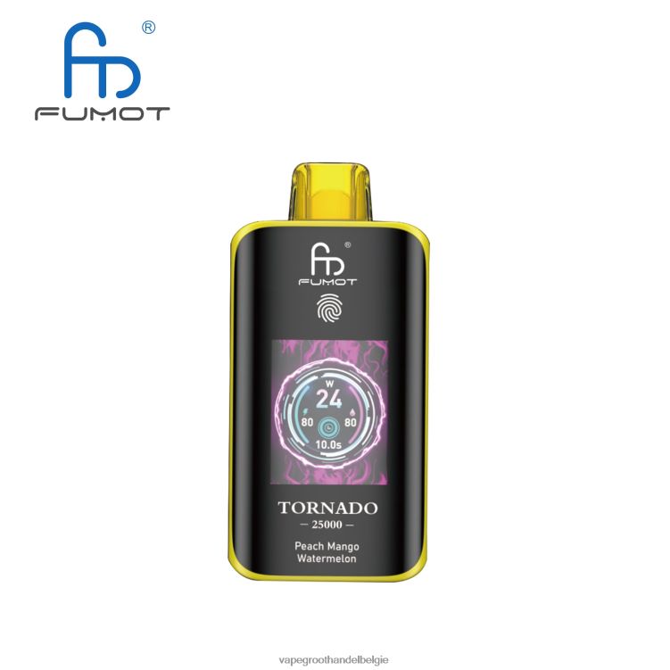 Dampen Belgie - Fumot Tornado 25000 wegwerpvape perzik-mango-watermeloen 6480LD9