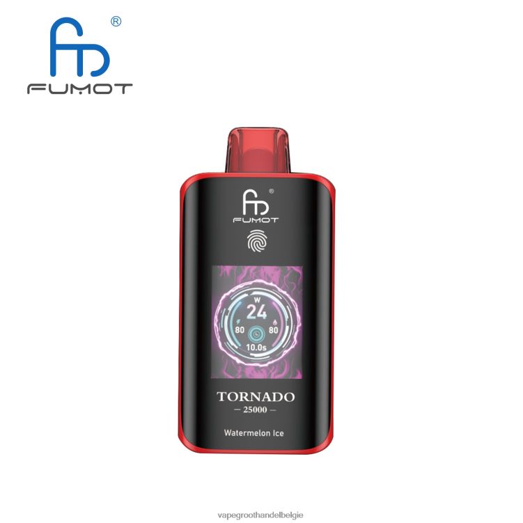 Vape Groothandel België - Fumot Tornado 25000 wegwerpvape watermeloen ijs 6480LD12