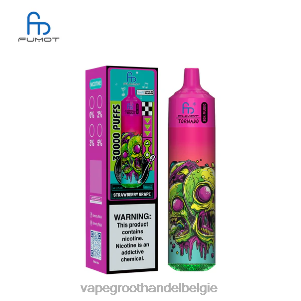 Crystal Vape Groothandel Belgie - Fumot Tornado 30k muziek aardbei druif Z0PXZ27