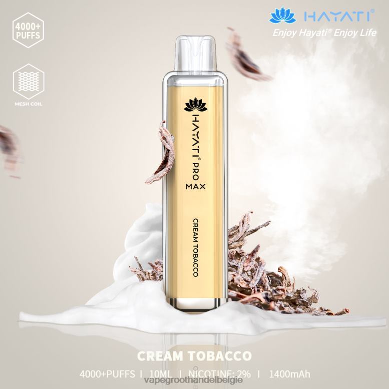 crème tabak - crystal vape groothandel Belgie 0284V190 Hayati Pro Max 4000