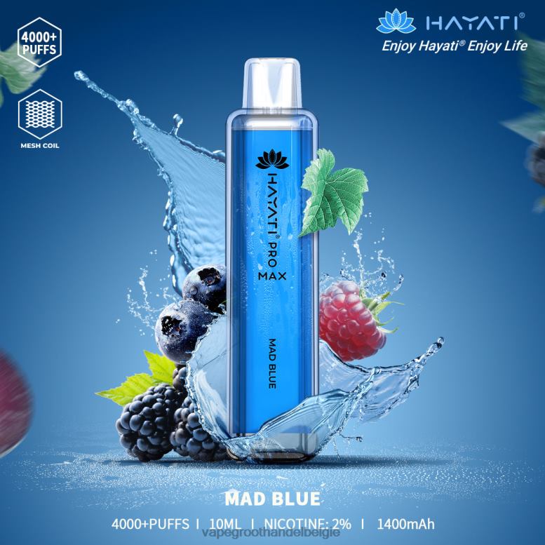 gek blauw - vape groothandel inkoop 0284V164 Hayati Pro Max 4000