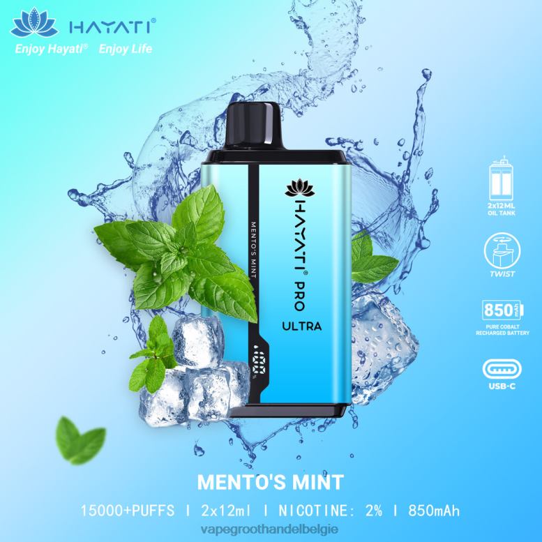 Mento's munt - groothandel vape wegwerp 0284V211 Hayati Pro Ultra