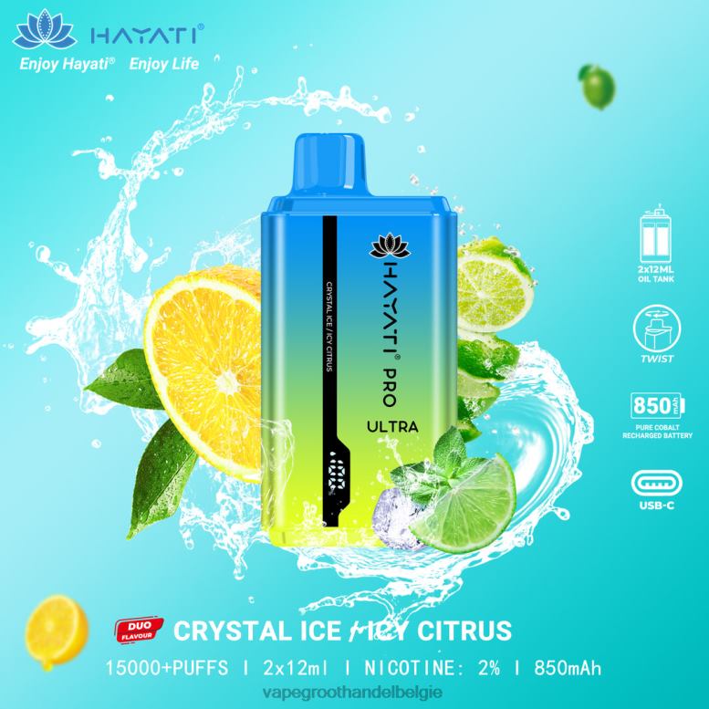 kristalijs/ijzige citrus - vape groothandel 0284V223 Hayati Pro Ultra