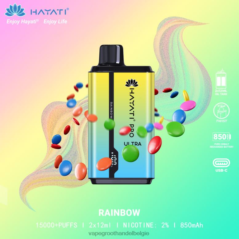 regenboog - vape groothandel inkoop 0284V214 Hayati Pro Ultra