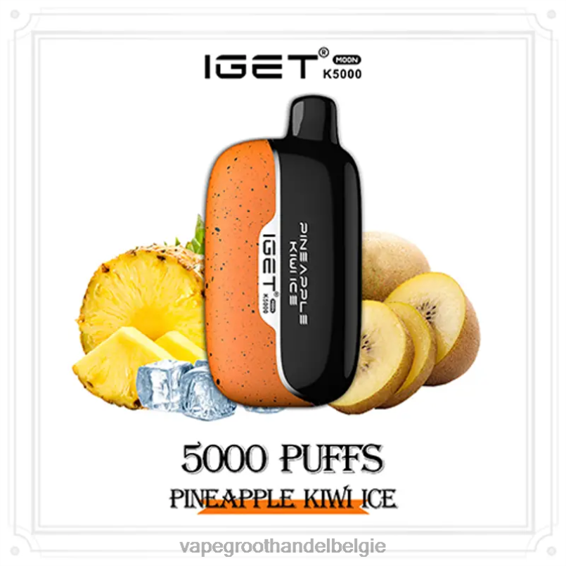 IGET Moon k5000 ananas-kiwi-ijs V0X4J14 - Vape Groothandel Elf Bar