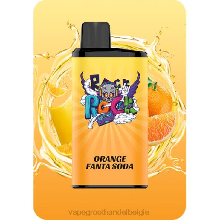 Elektronische Sigaret Zonder Nicotine - IGET Bar pro oranje fanta frisdrank BBFZF10