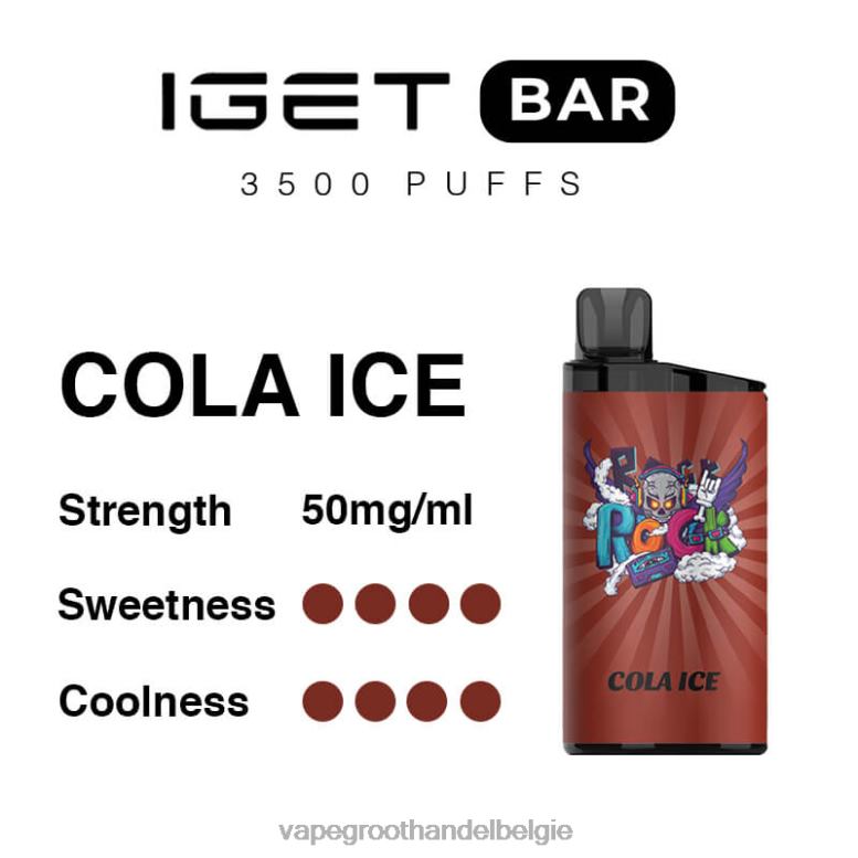cola-ijs - vape groothandel elf bar 0284V96 IGET BAR 3500 5% nicotine