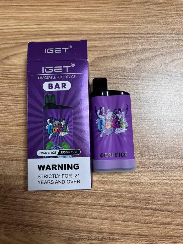 druiven ijs - elektronische sigaret winkel 0284V88 IGET BAR 3500 5% nicotine