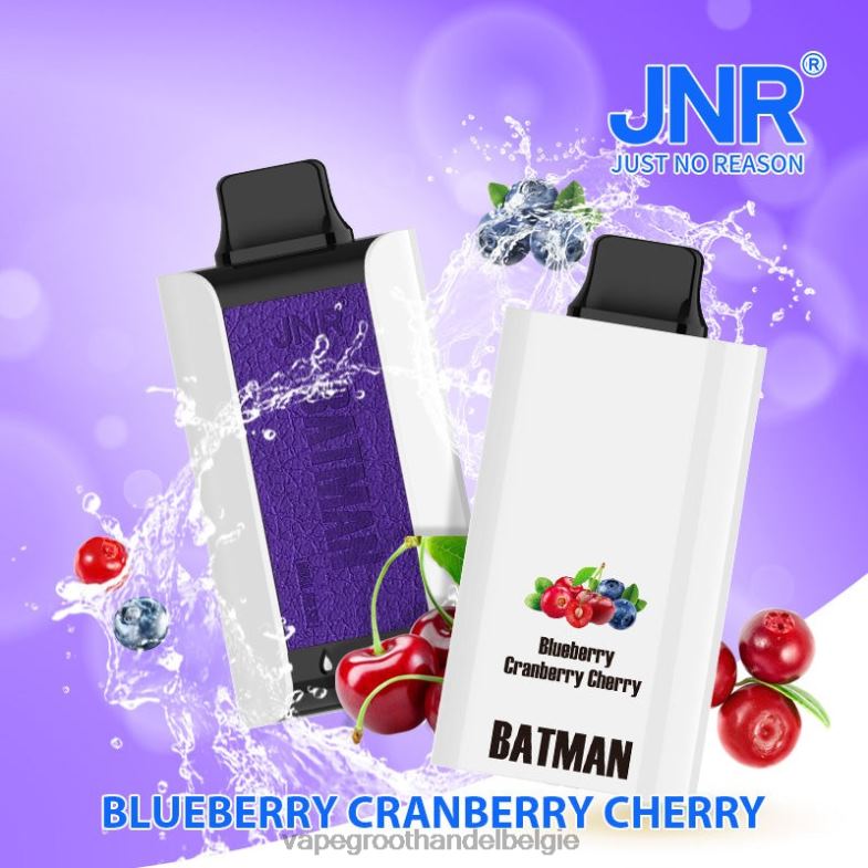 Crystal Vape Groothandel Belgie - JNR BATMAN 11000 bosbes cranberry kers PHTBX17