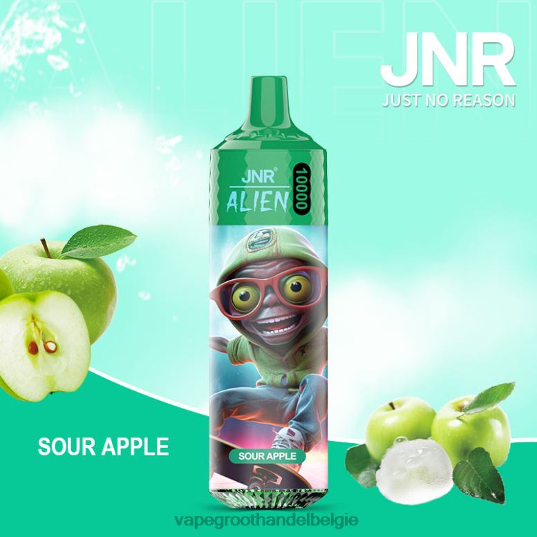 zure appel - crystal vape groothandel Belgie 0284V660 JNR ALIEN