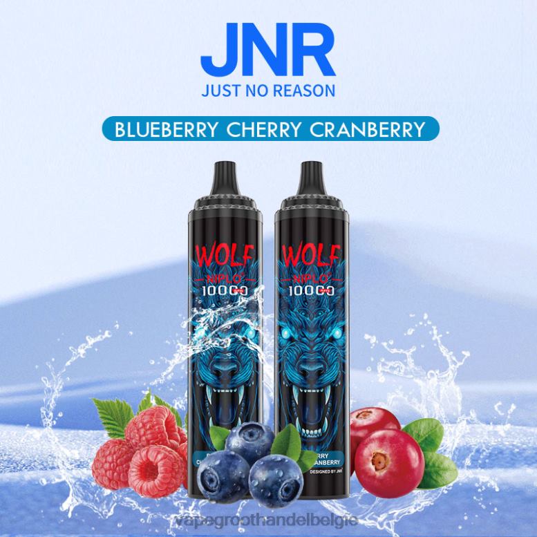 bosbes kers cranberry - crystal vape groothandel Belgie 0284V760 JNR WOLF NIPLO