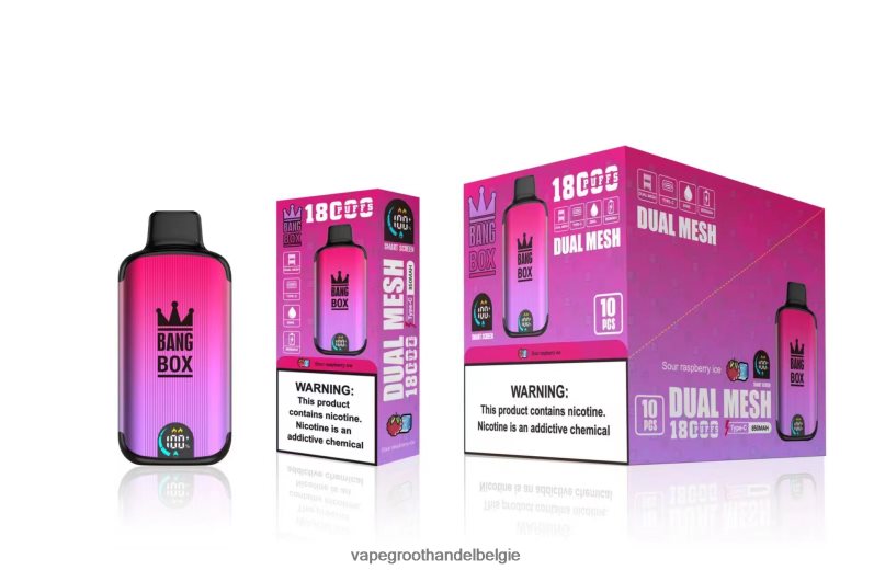 Bang Box 18000 trekjes zuur frambozenijs Elektronische Sigaret Zonder Nicotine - 42ZRB698