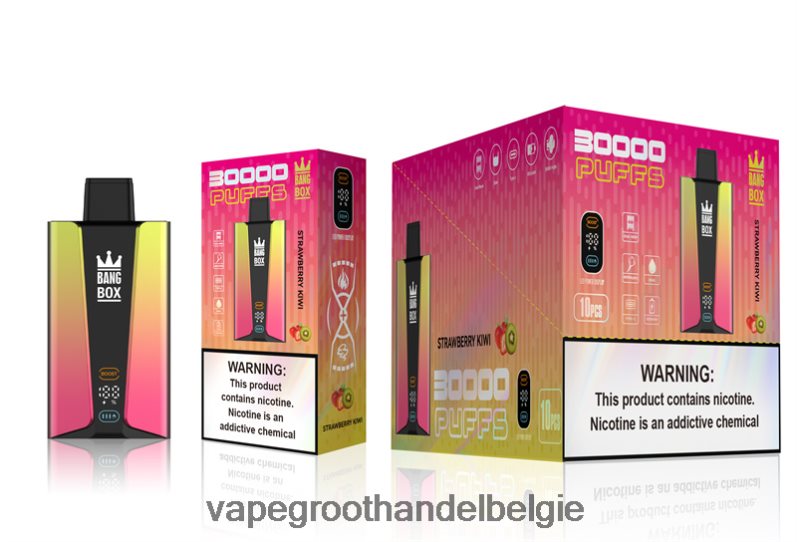 Bang Box 30.000 trekjes slim scherm aardbei-kiwi Groothandel Vape Wegwerp - 42ZRB674
