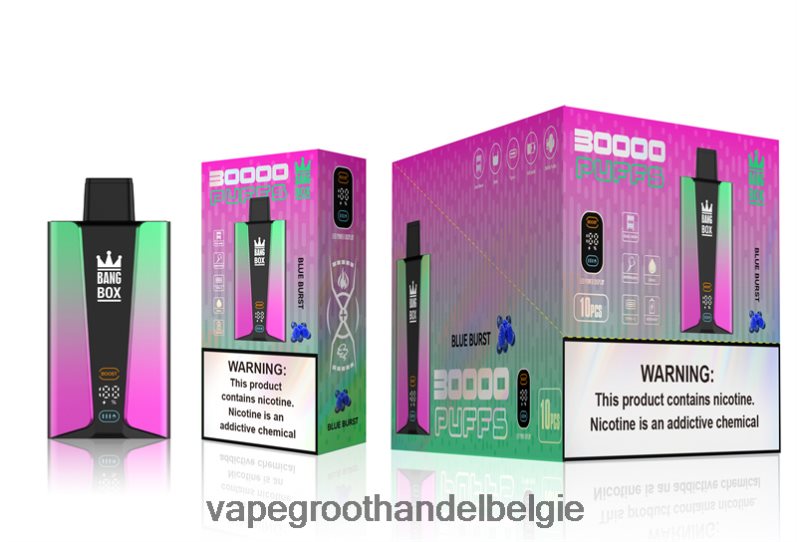 Bang Box 30.000 trekjes slim scherm blauwe uitbarsting Vape Groothandel België - 42ZRB682
