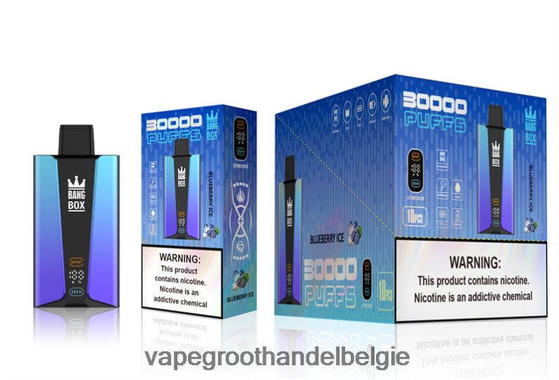 Bang Box 30.000 trekjes slim scherm bosbessen ijs Dampen Belgie - 42ZRB679