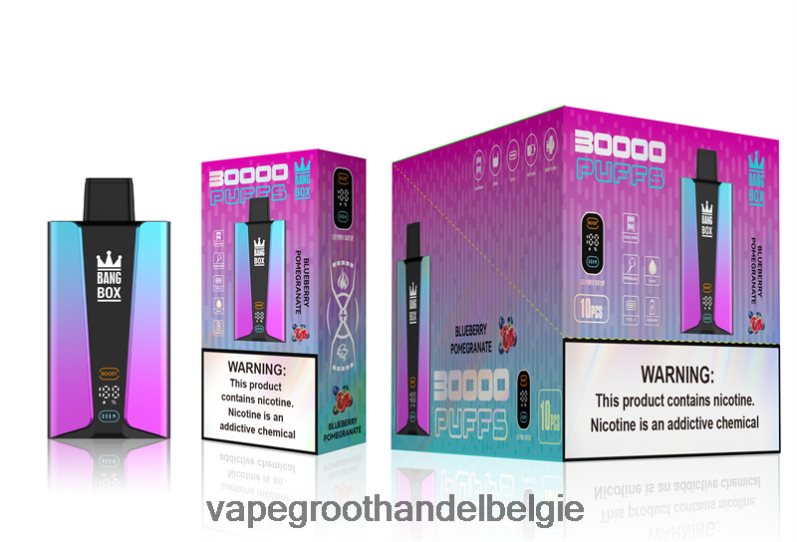 Bang Box 30.000 trekjes slim scherm bosbessen pomgerante Vape Groothandel - 42ZRB680
