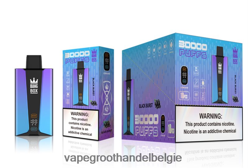 Bang Box 30.000 trekjes slim scherm zwarte uitbarsting Elektronische Sigaret Winkel - 42ZRB677