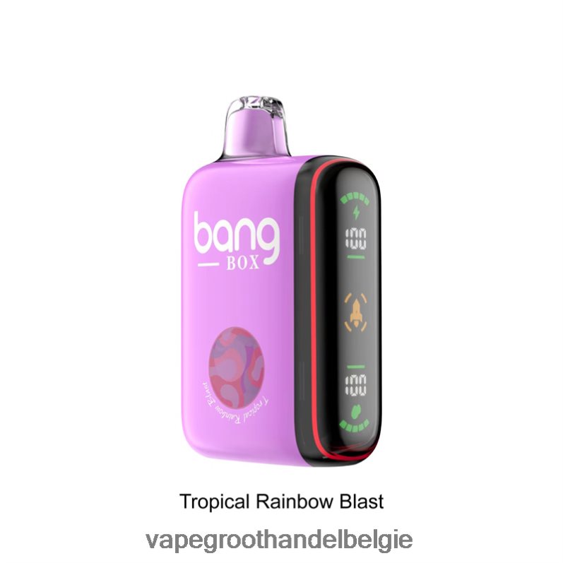 Bang Box Intelligente vermogensweergave van 9000-18000 rookwolken tropische regenboogexplosie Groothandel Vape Wegwerp - 42ZRB636