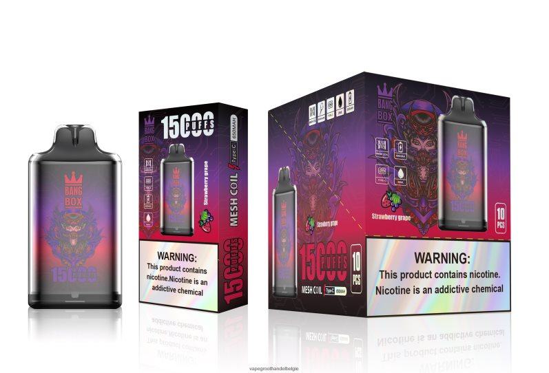 Bang Box s1-15000 trekjes aardbei druif Vape Groothandel Inkoop - 42ZRB6111