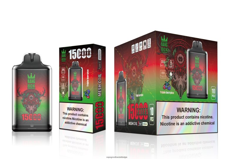 Bang Box s1-15000 trekjes drievoudig bessenijs Groothandel Vape Wegwerp - 42ZRB6104