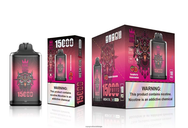 Bang Box s1-15000 trekjes frambozen watermeloen Crystal Vape Groothandel Belgie - 42ZRB6105