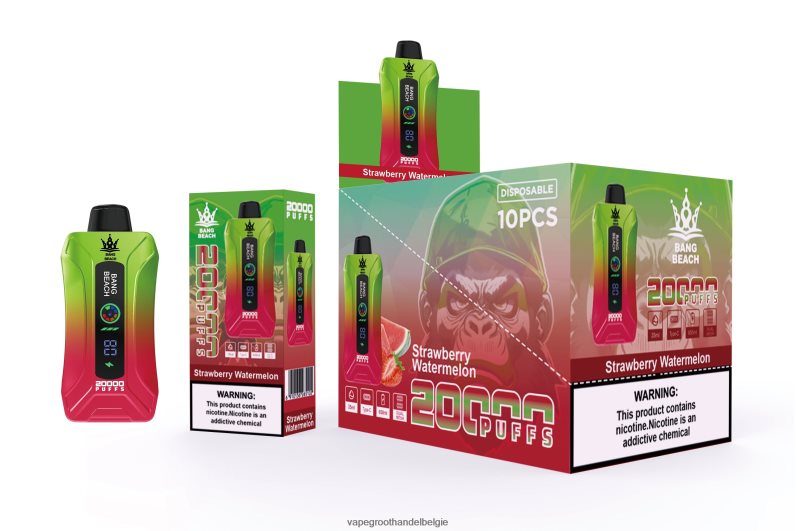 Bang Beach 20.000 trekjes slimme schermvape aardbei watermeloen Vape Groothandel Inkoop - 42ZRB63