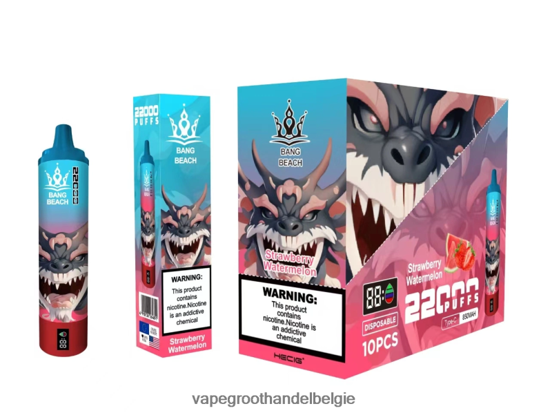 Bang Beach 22000 trekjes slim scherm aardbei watermeloen Vape Groothandel Inkoop - 42ZRB623
