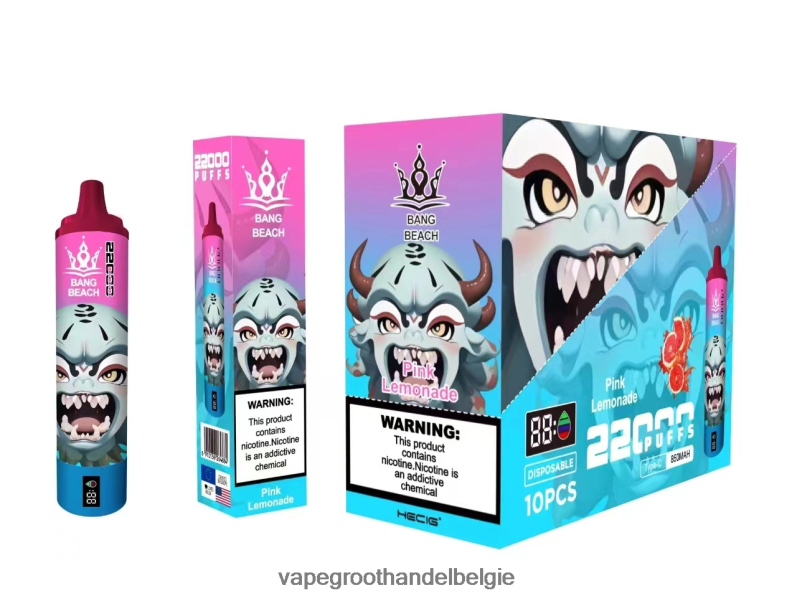 Bang Beach 22000 trekjes slim scherm roze limonade Vape Groothandel Elf Bar - 42ZRB615