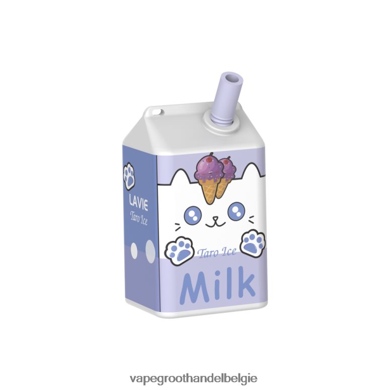 Elektronische Sigaret Zonder Nicotine - LAVIE MILK 7000 trekjes taro-ijs F20N42180