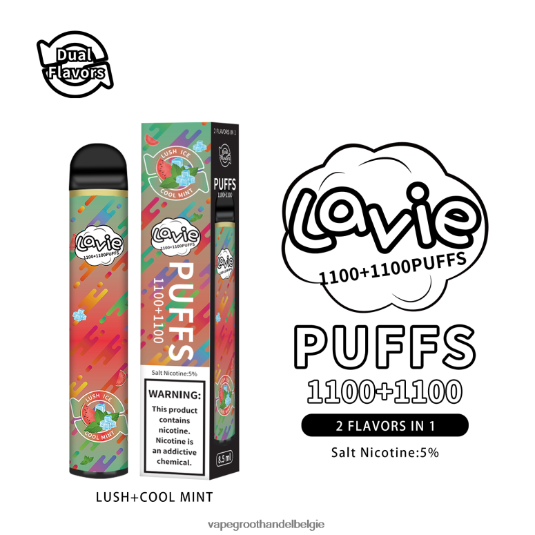 Vape Groothandel België - LAVIE BAR Switch 2200 trekjes weelderige/koele munt F20N42294