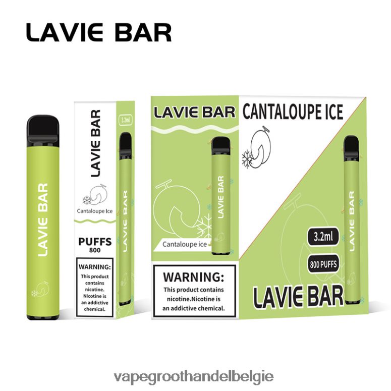 Crystal Vape Groothandel Belgie - LAVIE BAR 800 trekjes meloen ijs F20N42317