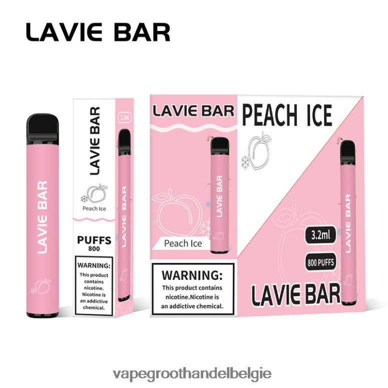 Vape Groothandel België - LAVIE BAR 800 trekjes perzik ijs F20N42314