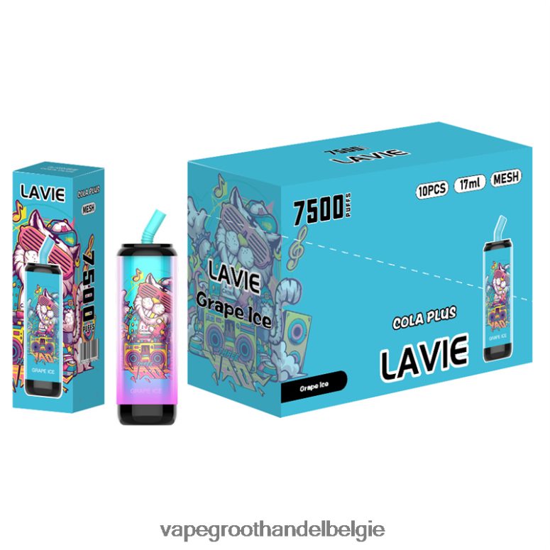 Vape Groothandel België - LAVIE Cola Plus 7500 trekjes druiven ijs F20N42254