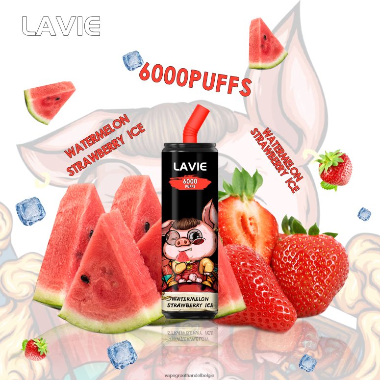 Crystal Vape Groothandel Belgie - LAVIE Coke BAR 6000 trekjes watermeloen-aardbei-ijs F20N42267