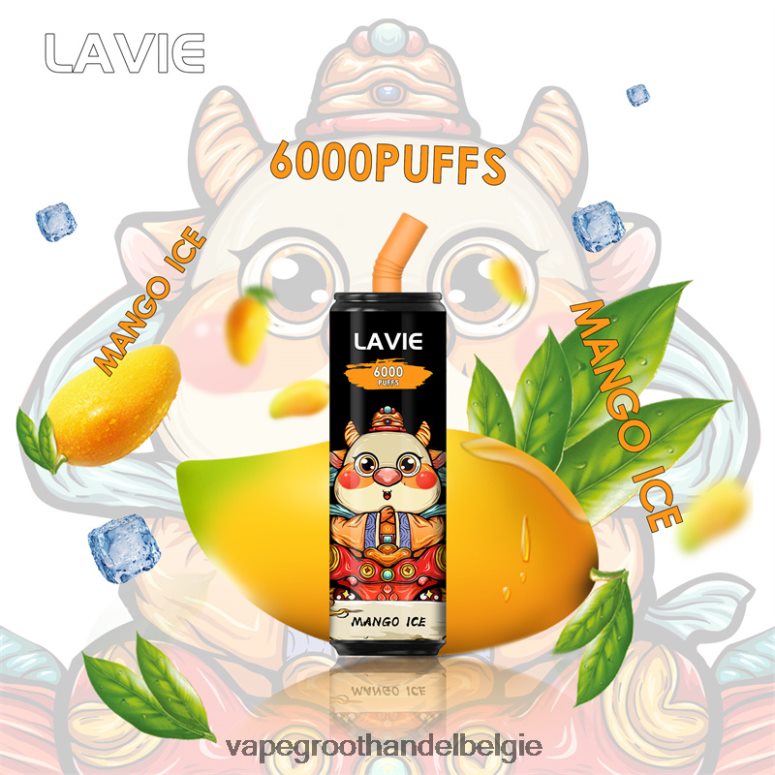 Elektronische Sigaret Zonder Nicotine - LAVIE Coke BAR 6000 trekjes mango-ijs F20N42270