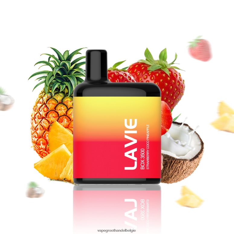 Crystal Vape Groothandel Belgie - LAVIE BOX 3500 trekjes Aardbei Kokos Ananas F20N42207