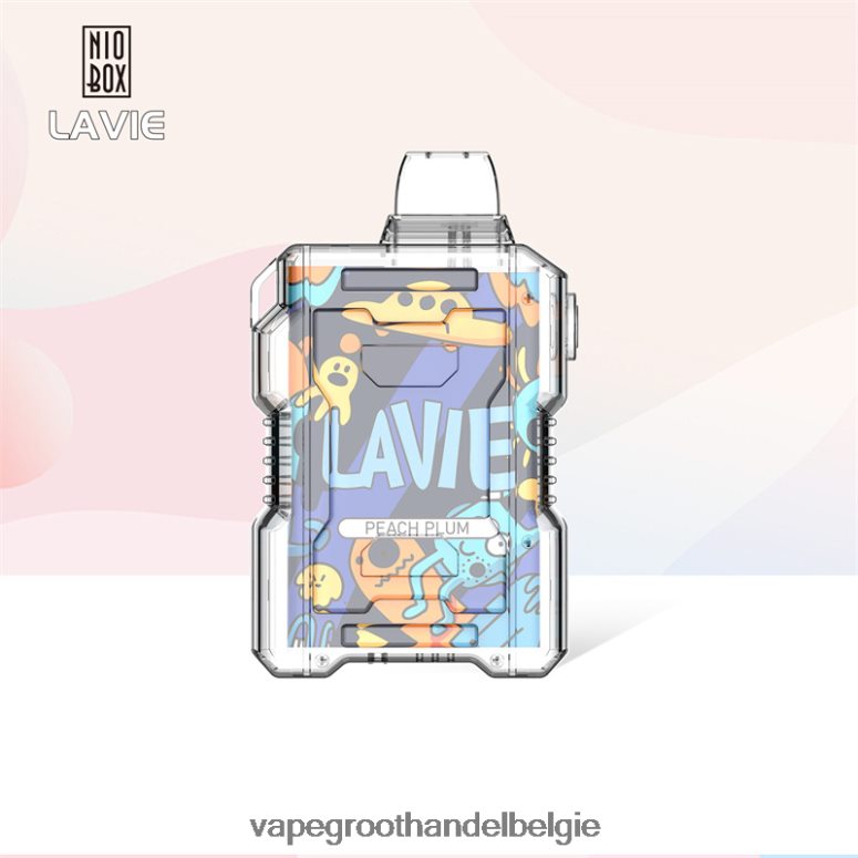 Elektronische Sigaret Wegwerp - LAVIE NIO BOX 9000 trekjes perzik pruim F20N42198
