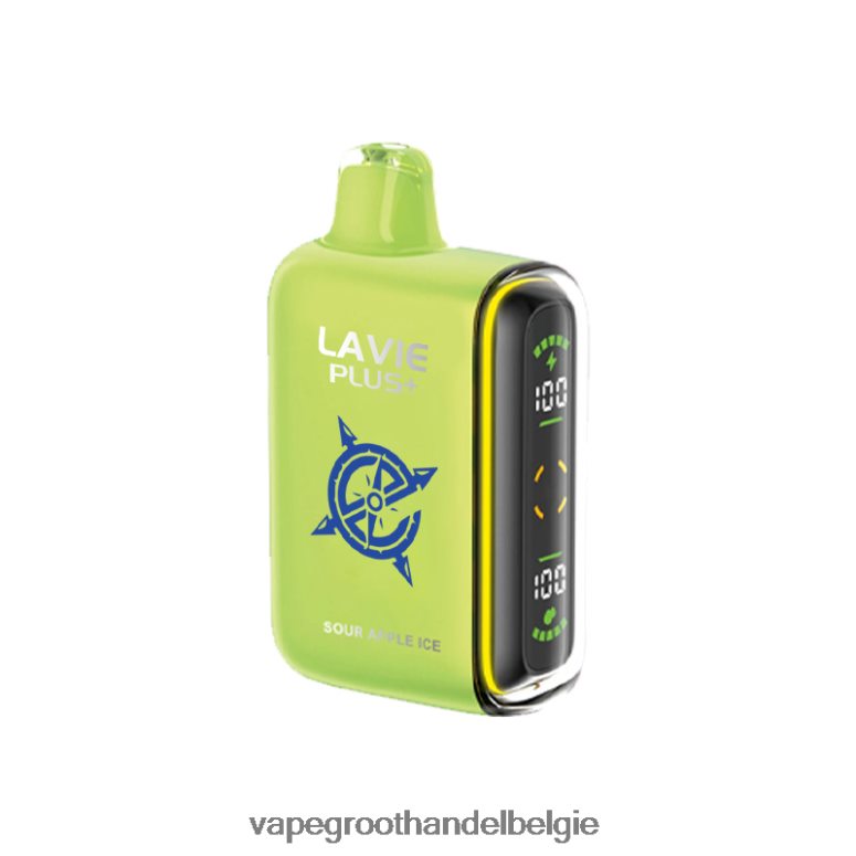 Elektronische Sigaret Zonder Nicotine - LAVIE PLUS 15000 trekjes zuur appelijs F20N42100