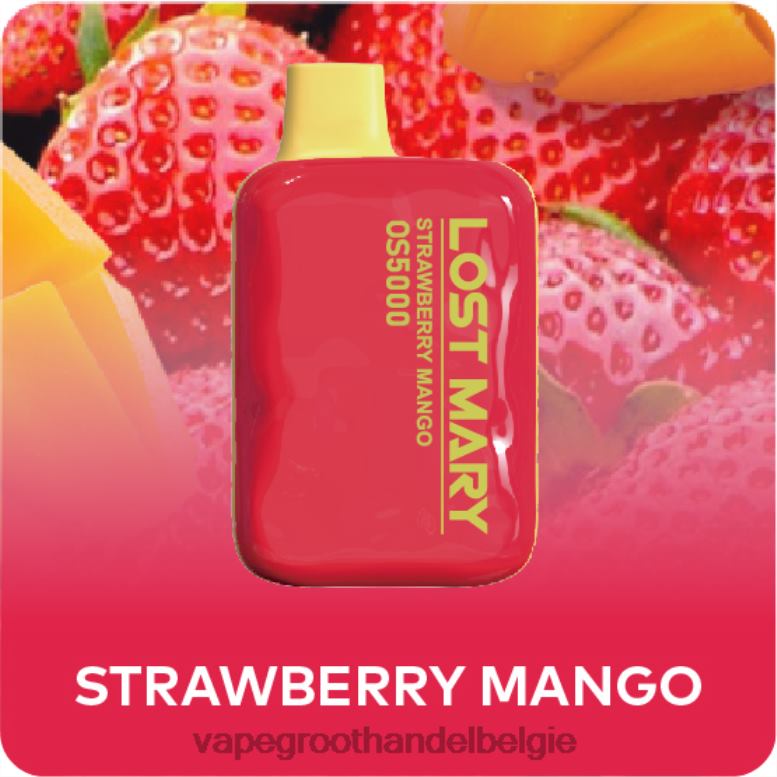 aardbei-mango - crystal vape groothandel Belgie 0284V500 LOST MARY OS5000