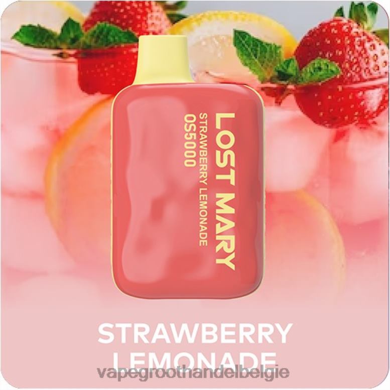aardbeien limonade - elektronische sigaret zonder nicotine 0284V499 LOST MARY OS5000