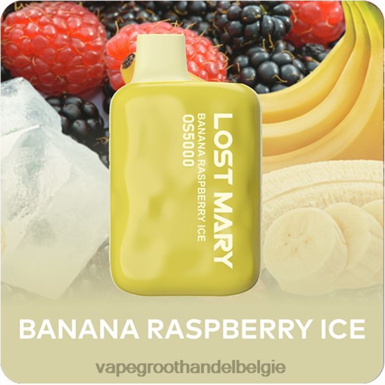 banaan-frambozenijs - vape groothandel inkoop 0284V484 LOST MARY OS5000