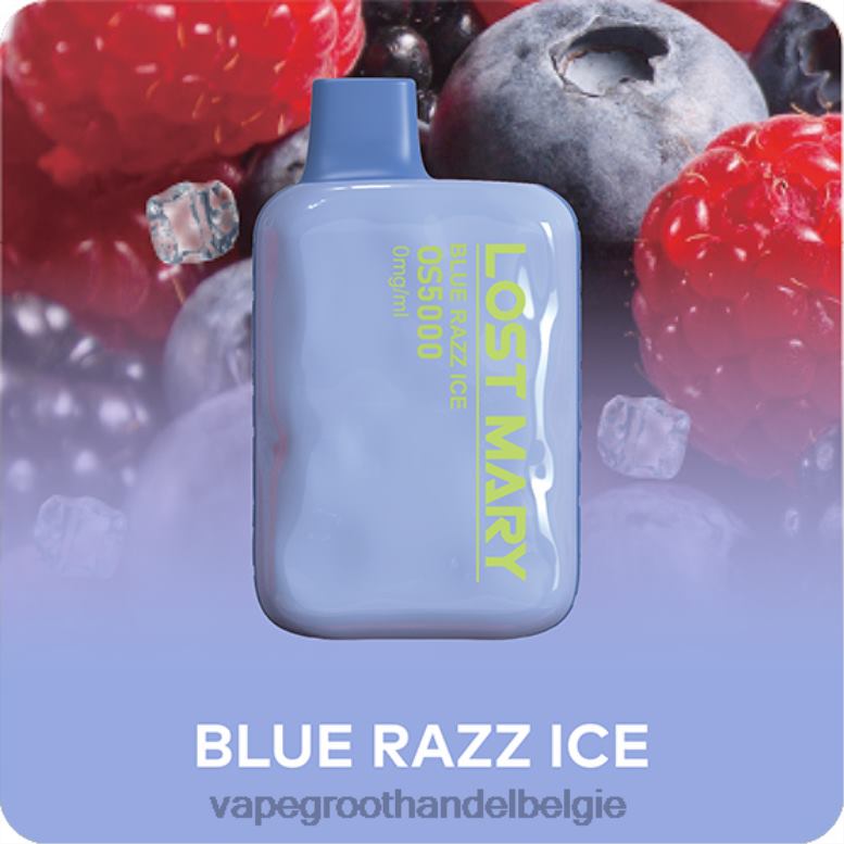 blauw razz-ijs - vape groothandel 0284V513 LOST MARY OS5000 0mg/ml