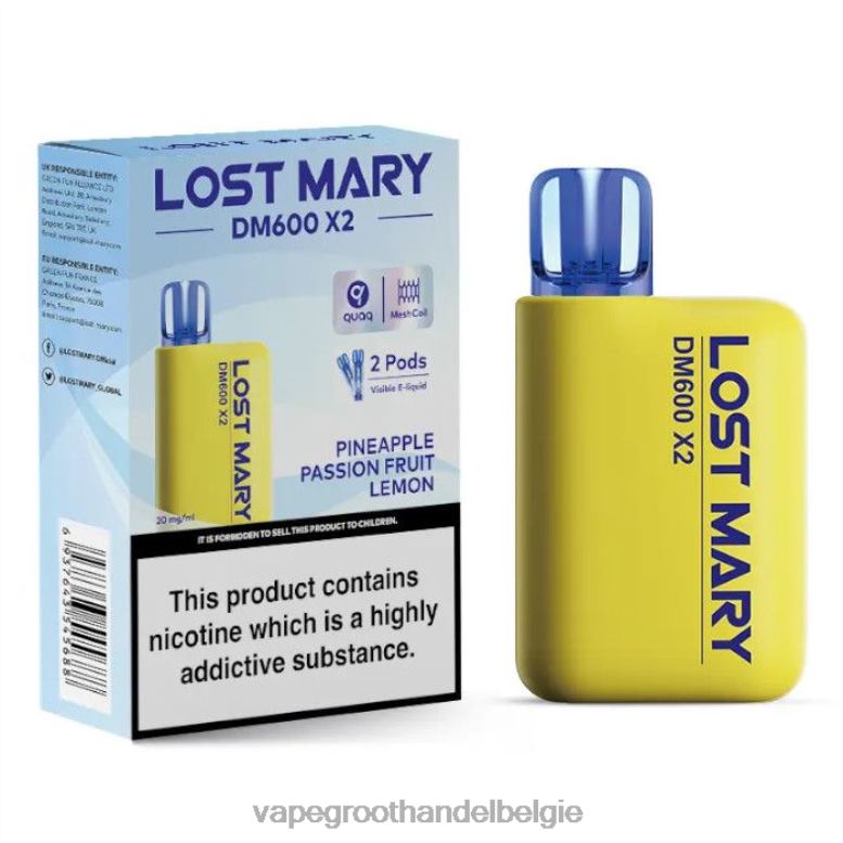 ananas passievrucht citroen - elektronische sigaret winkel 0284V478 LOST MARY DM600 X2