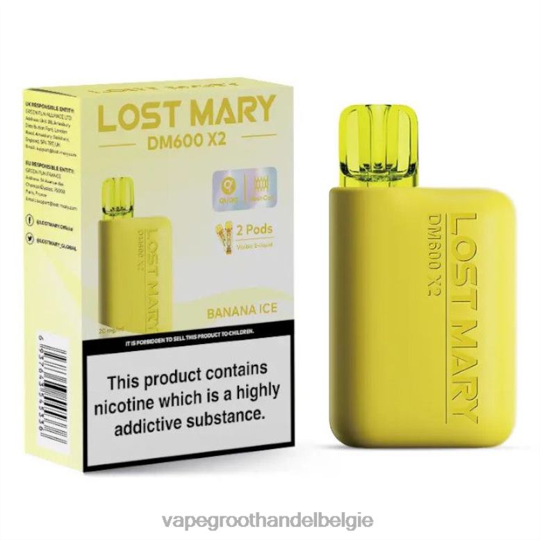 bananen ijs - vape groothandel België 0284V465 LOST MARY DM600 X2