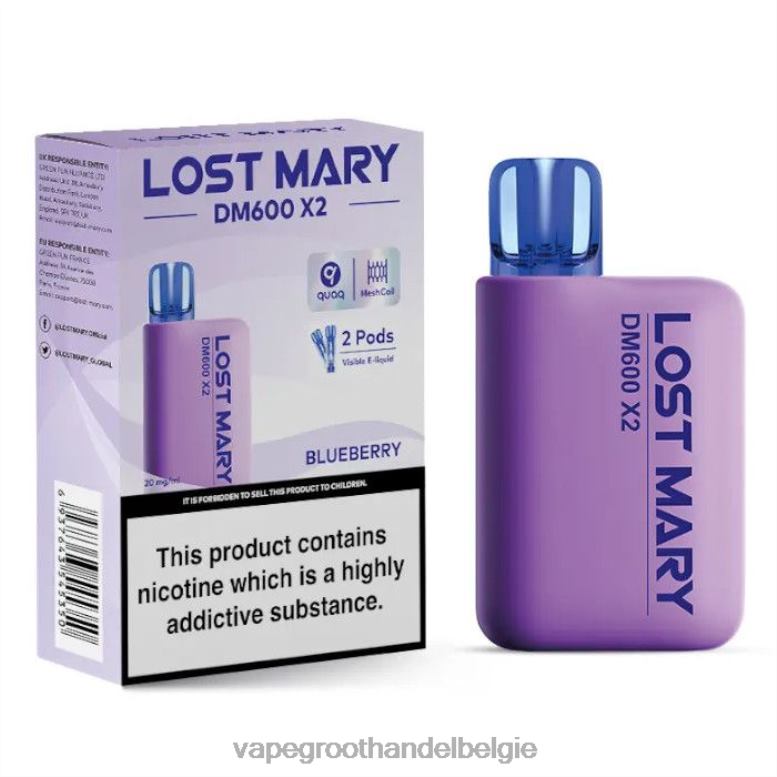 bosbes - elektronische sigaret wegwerp 0284V467 LOST MARY DM600 X2
