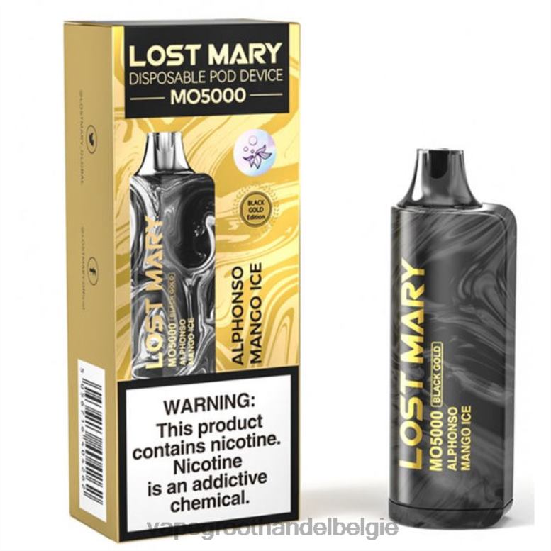 alphonso mango-ijs - dampen Belgie 0284V342 LOST MARY MO5000 zwart goud 10ml